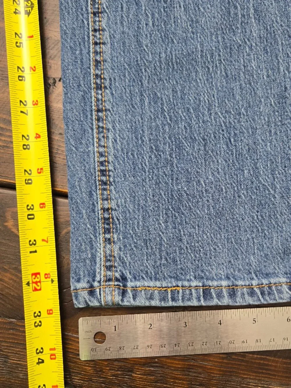 Levis 541 Athletic Taper Jeans Mens 36x34 (Fits 36x33) Blue Stretch Denim Pants